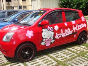 car mobil piccanto Hello Kitty