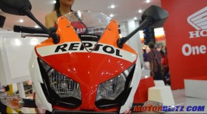 modif headlamp scotlet Honda CBR150R Lokal Repsol lampu depan