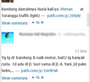 razia polisi bandung