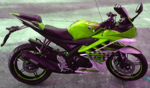 yamaha r15 striping green
