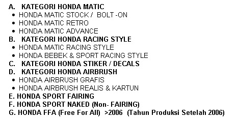kategori honda modif kontes