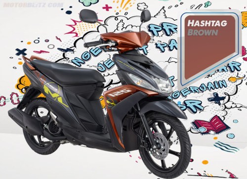 mio mt 125 blue core coklat