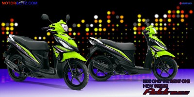Motor Suzuki address hijau muda banget