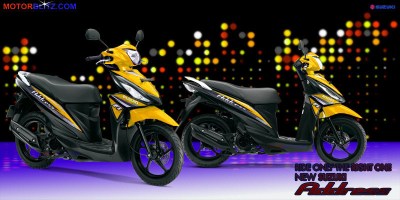Motor Suzuki address kuning tua