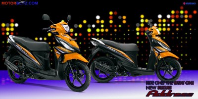 Motor Suzuki address orange mangga