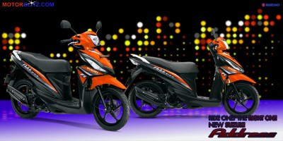 Motor Suzuki address orange