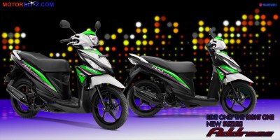Suzuki address putih hijau tua