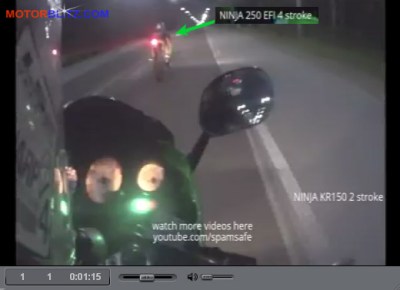 drag ninja 150 vs ninja 250 fi 4