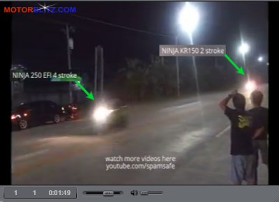 drag ninja 150 vs ninja 250 fi 6