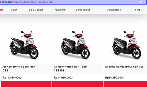 harga beat esp