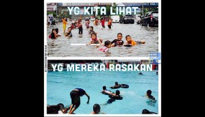 meme banjir jalan jakarta 2015