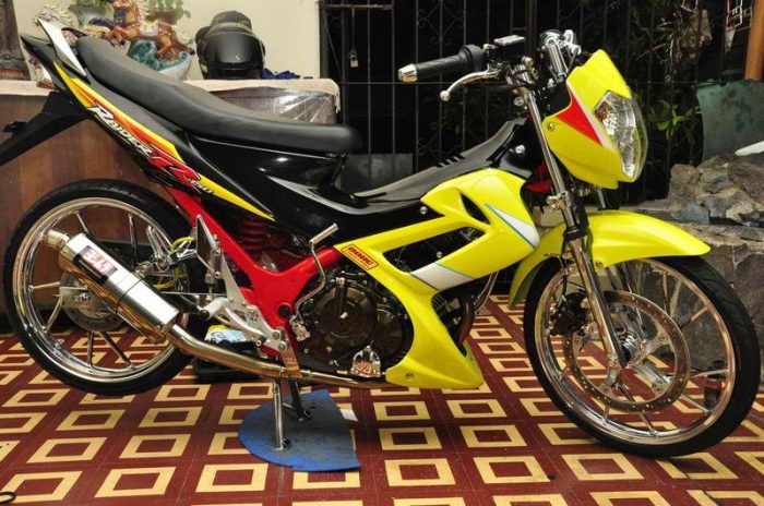 Modifikasi Satria FU ini keren banget. | MOTORBLITZ