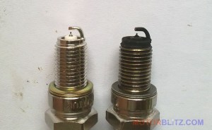 busi iridium setelah pakai