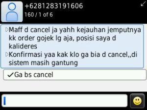 gojek cancel