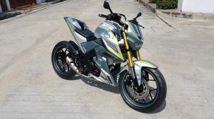 abu2 grey modifikasi Yamaha Xabre 150 M-Slaz