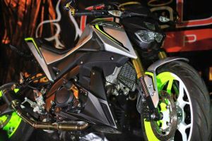 green hijaumodifikasi Yamaha Xabre 150 M-Slaz (4)