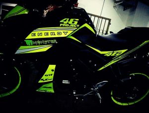 green hijaumodifikasi Yamaha Xabre 150 M-Slaz (6)