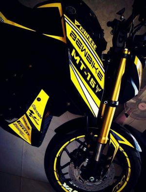 yellow kuning modifikasi Yamaha Xabre 150 M-Slaz (15)