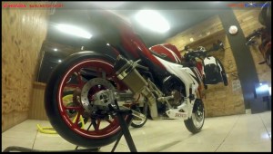 modifikasi cbr150r 2016 Racing Red Concept