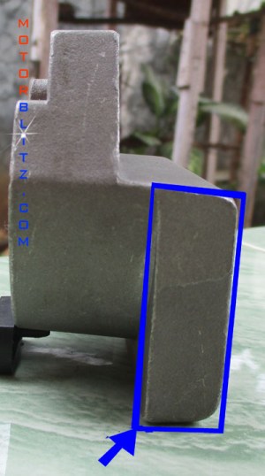 tonjolan kotak di braket vixion